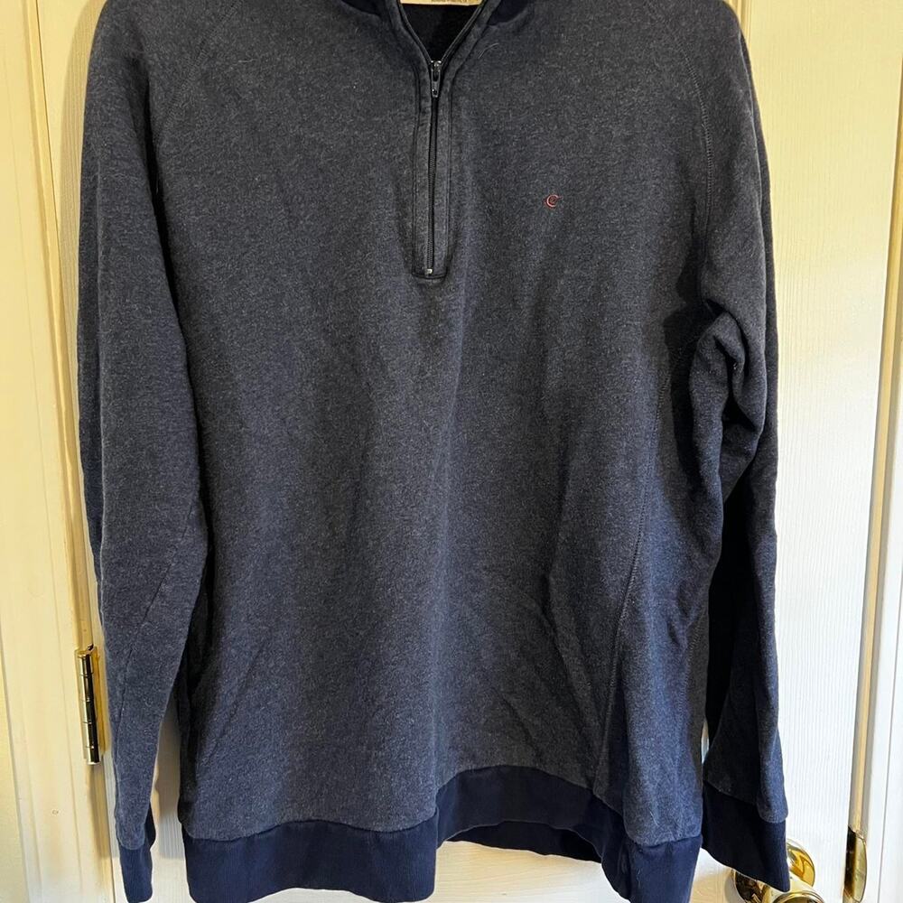 Criquet blue quarter zip sweatshirt